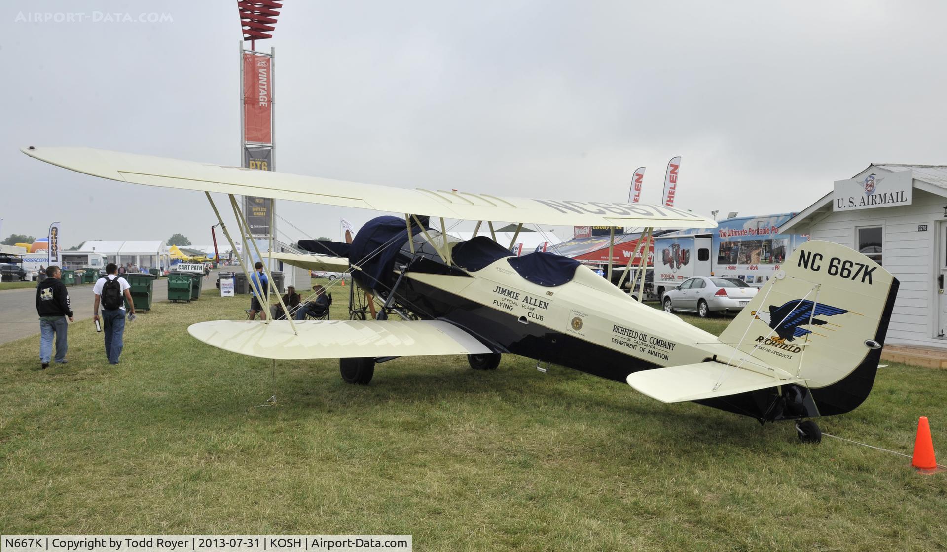 N667K, Stearman 4-E Junior Speedmail C/N 4007, Airventure 2013