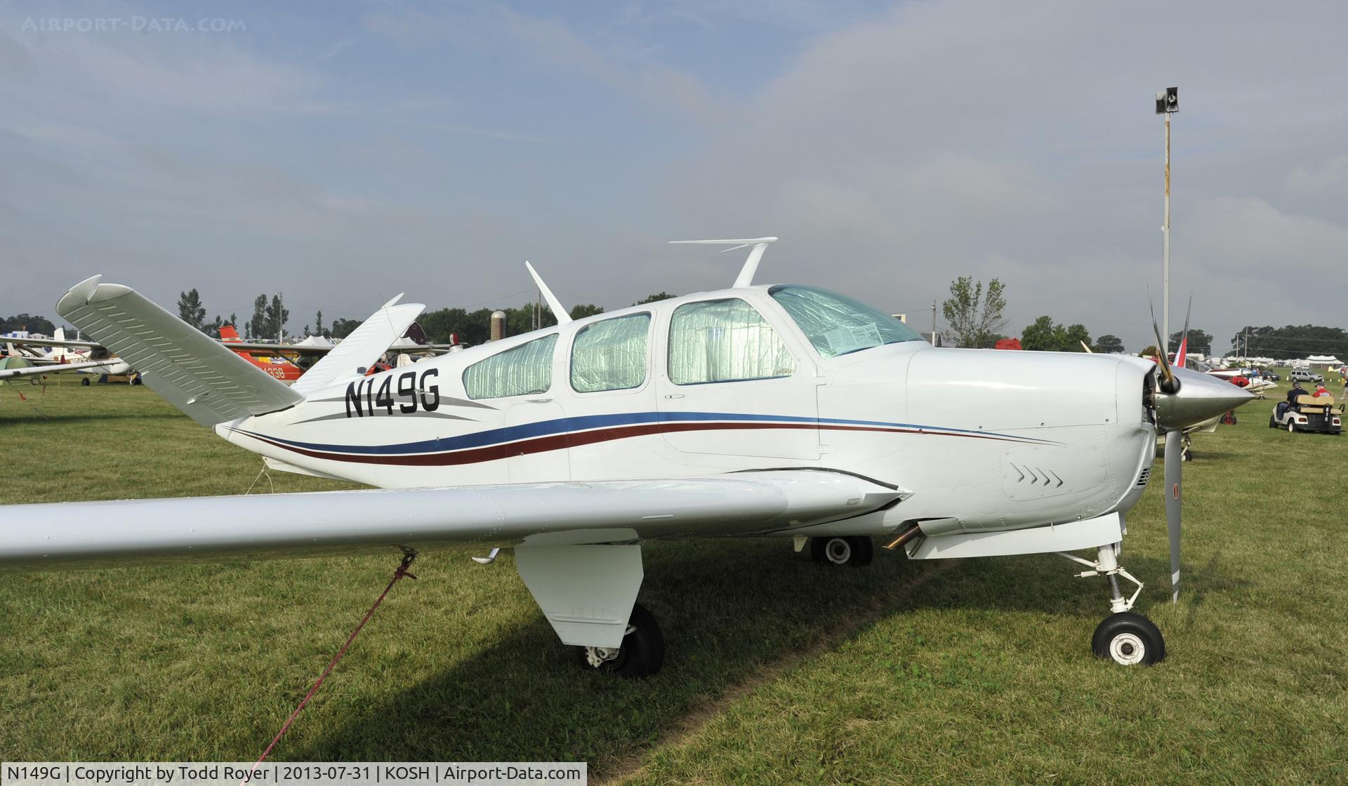 N149G, 1966 Beech V35 Bonanza C/N D-8100, Airventure 2013