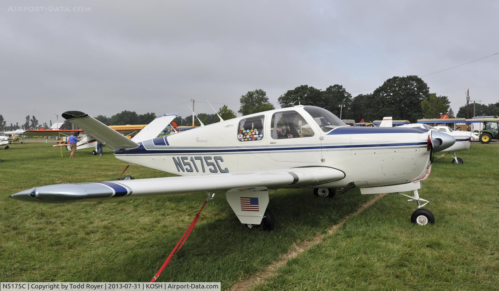N5175C, 1950 Beech B35 C/N D-2400, Airventure 2013