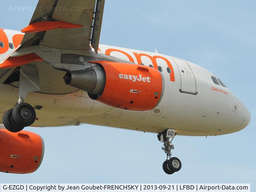 G-EZGD, 2010 Airbus A319-111 C/N 4451, Gala Pirani landing 05