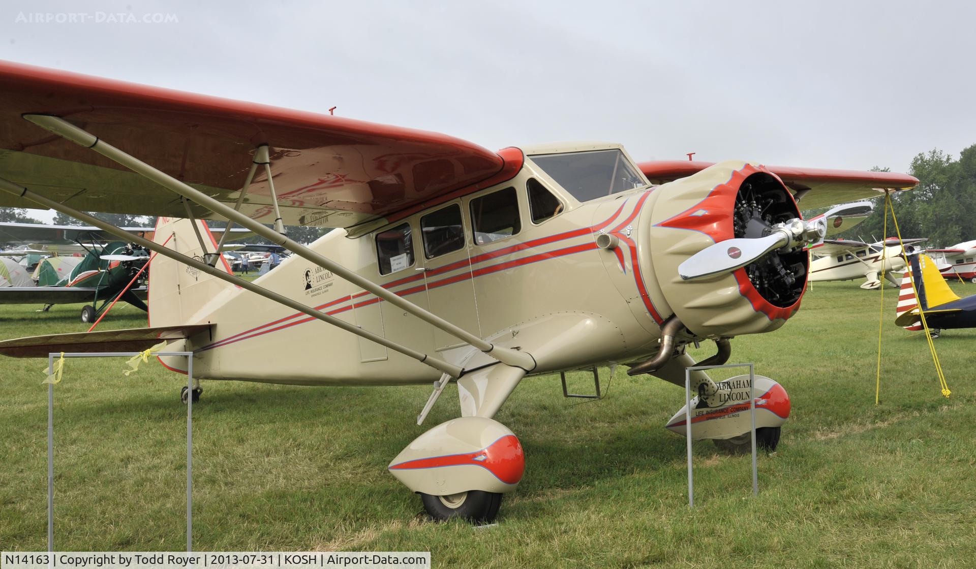 N14163, 1934 Stinson SR-5A Reliant C/N 9276-A, Airventure 2013