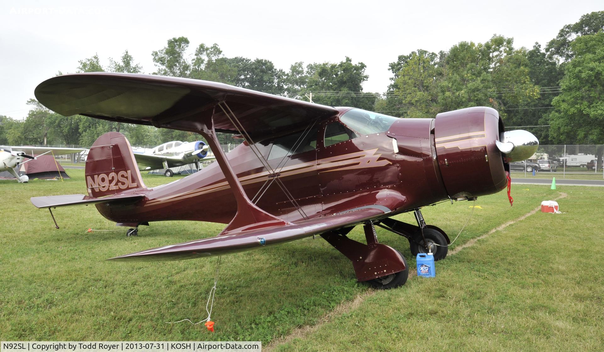 N92SL, 1941 Beech D17S Staggerwing C/N 1029, Airventure 2013