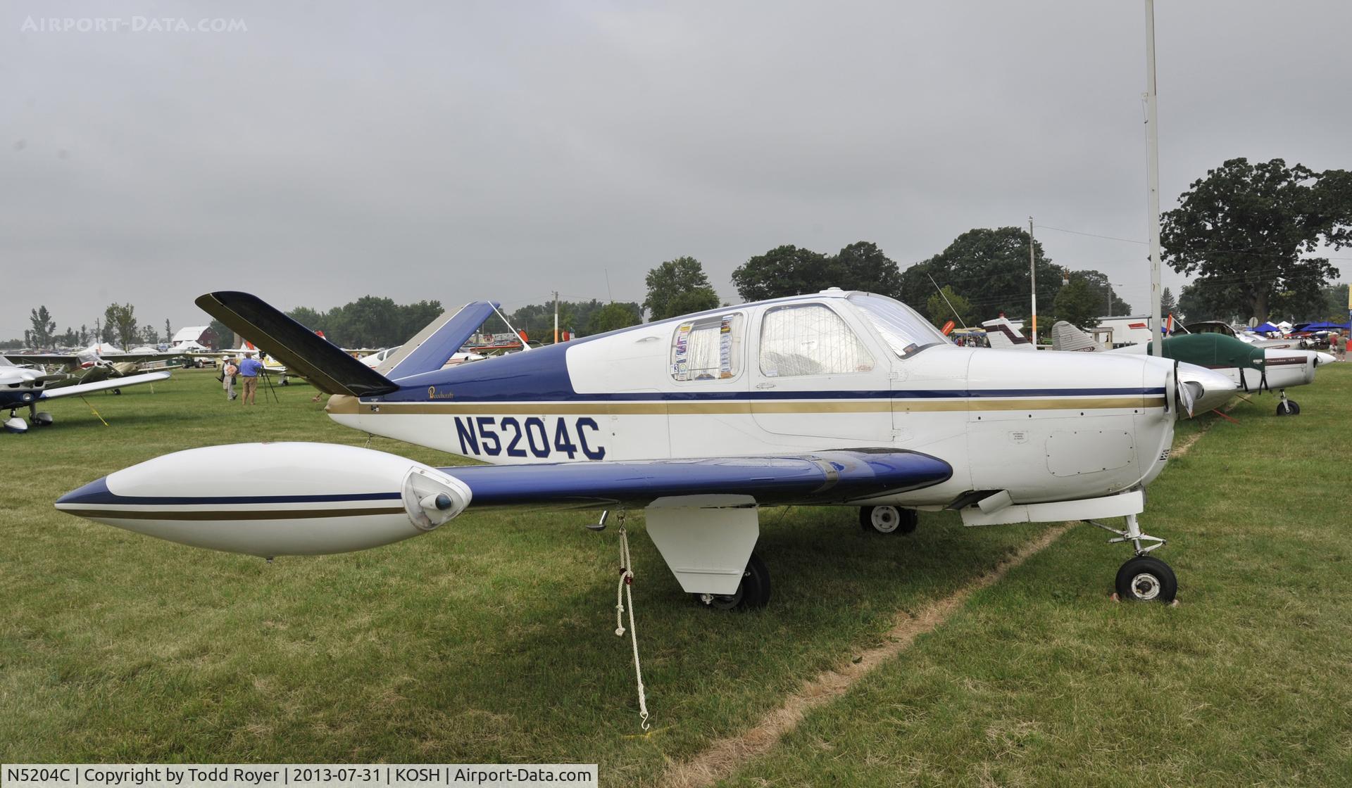N5204C, 1950 Beech B35 Bonanza C/N D-2549, Airventure 2013