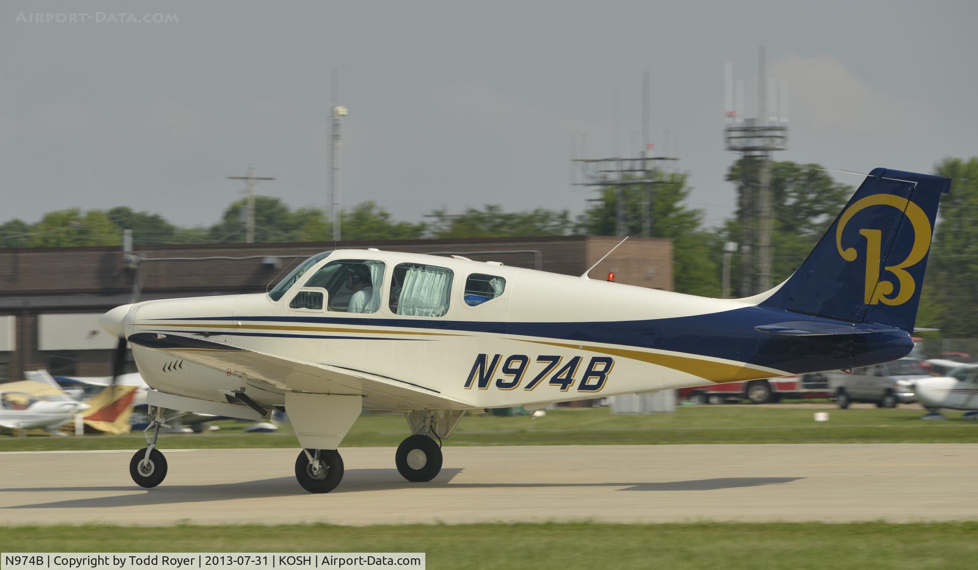 N974B, 1961 Beech 35-A33 Debonair C/N CD-369, Airventure 2013