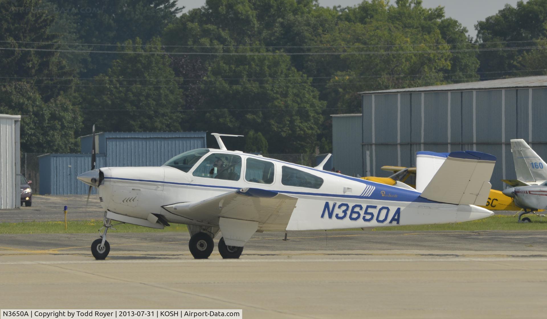 N3650A, 1969 Beech V35B Bonanza C/N D-9077, Airventure 2013