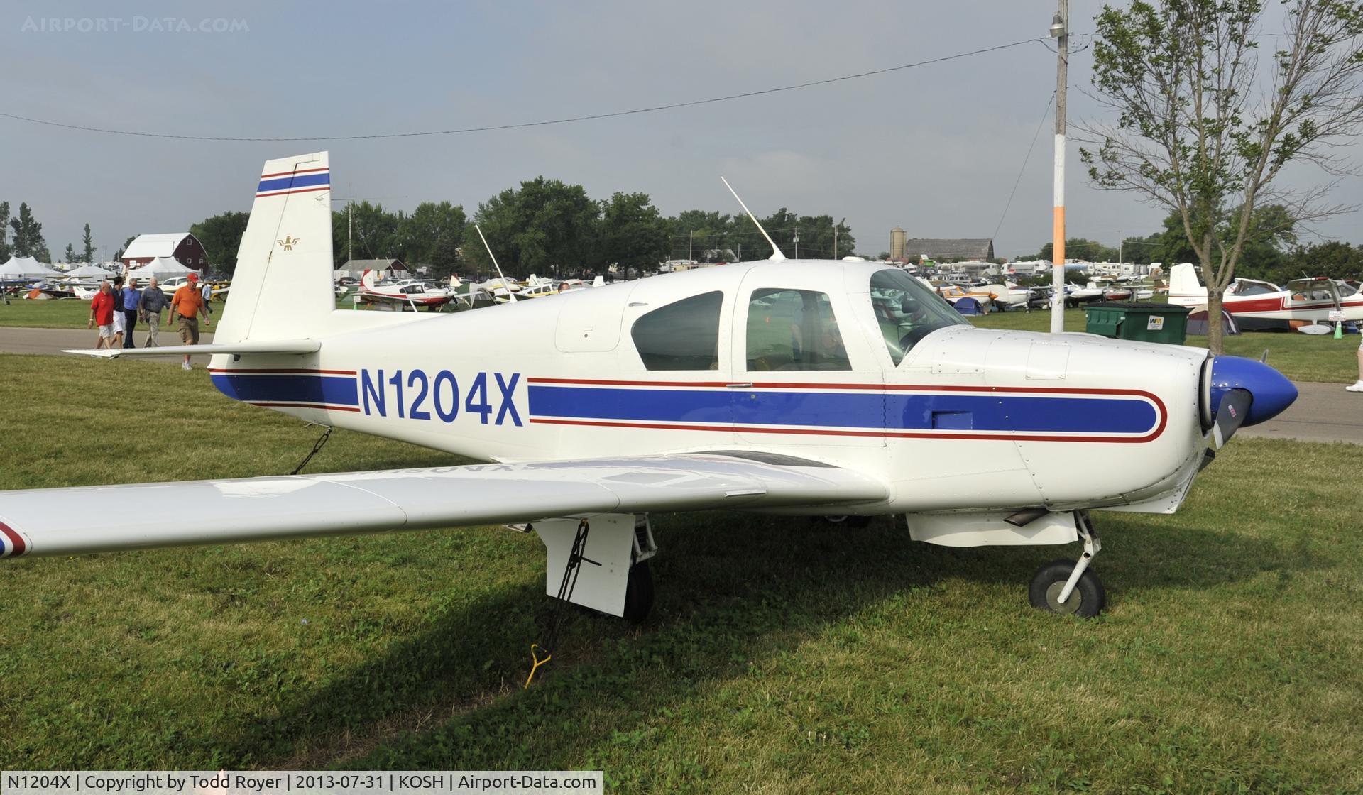 N1204X, 1963 Mooney M20C Ranger C/N 2607, Airventure 2013
