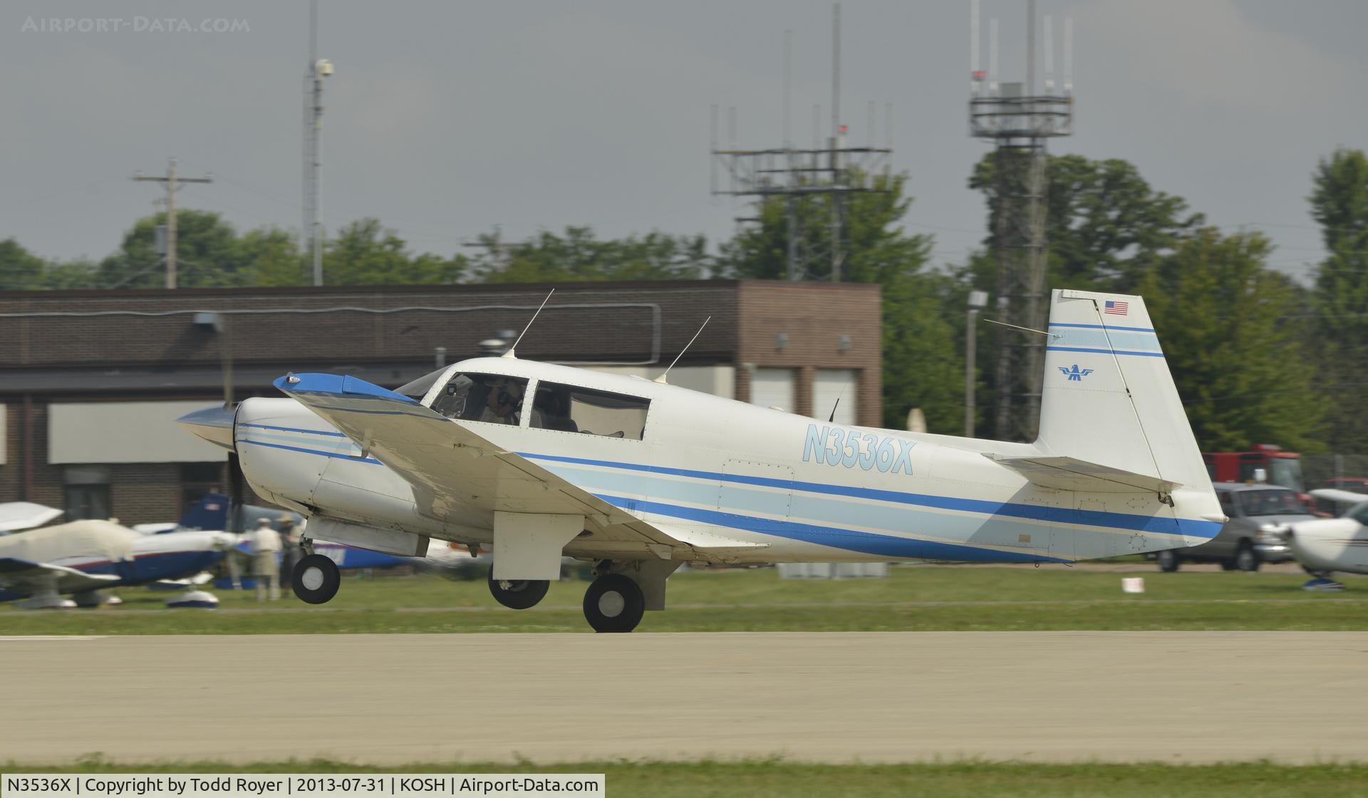 N3536X, 1966 Mooney M20F Executive C/N 670073, Airventure 2013