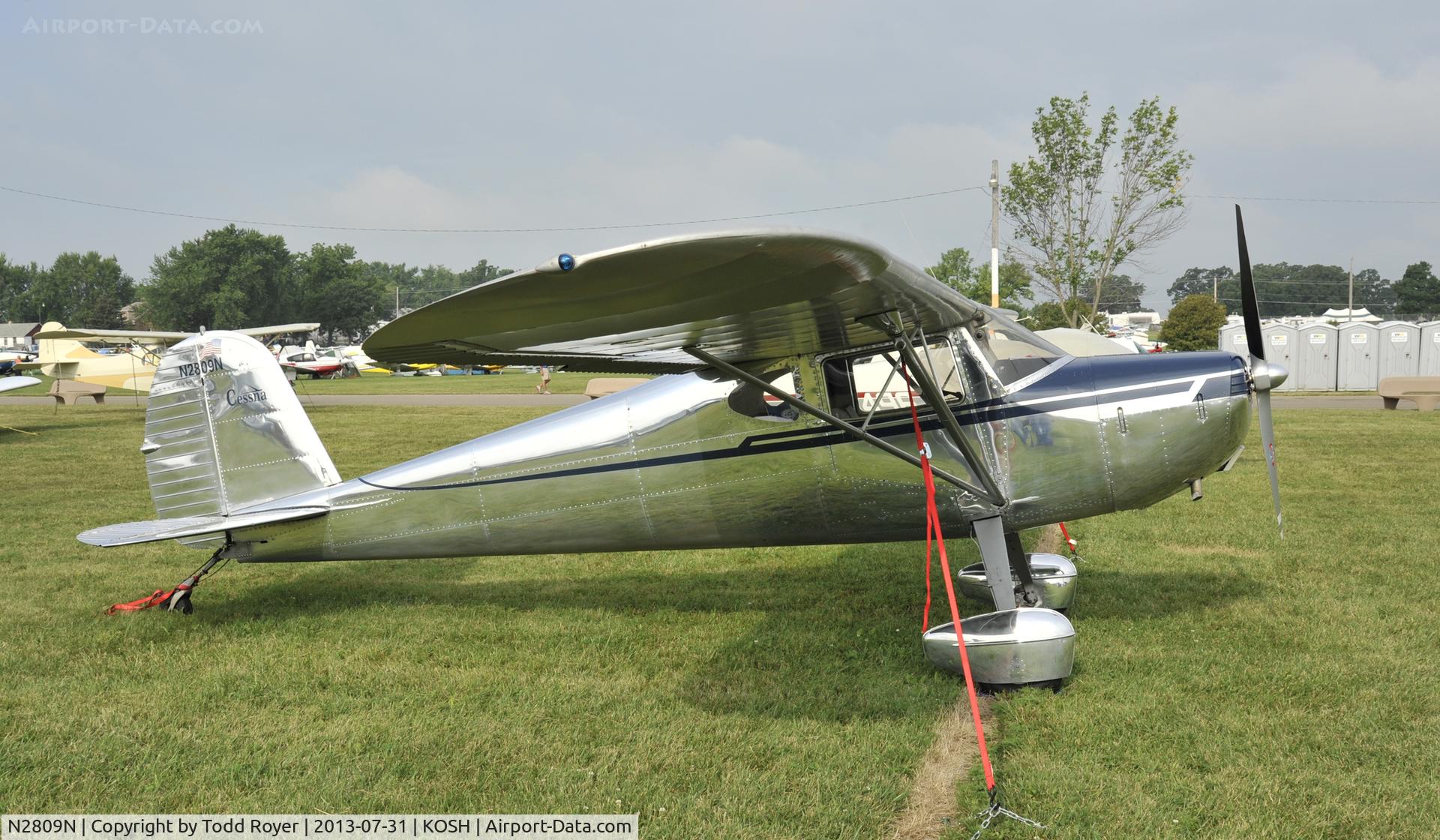 N2809N, 1947 Cessna 140 C/N 13070, Airventure 2013