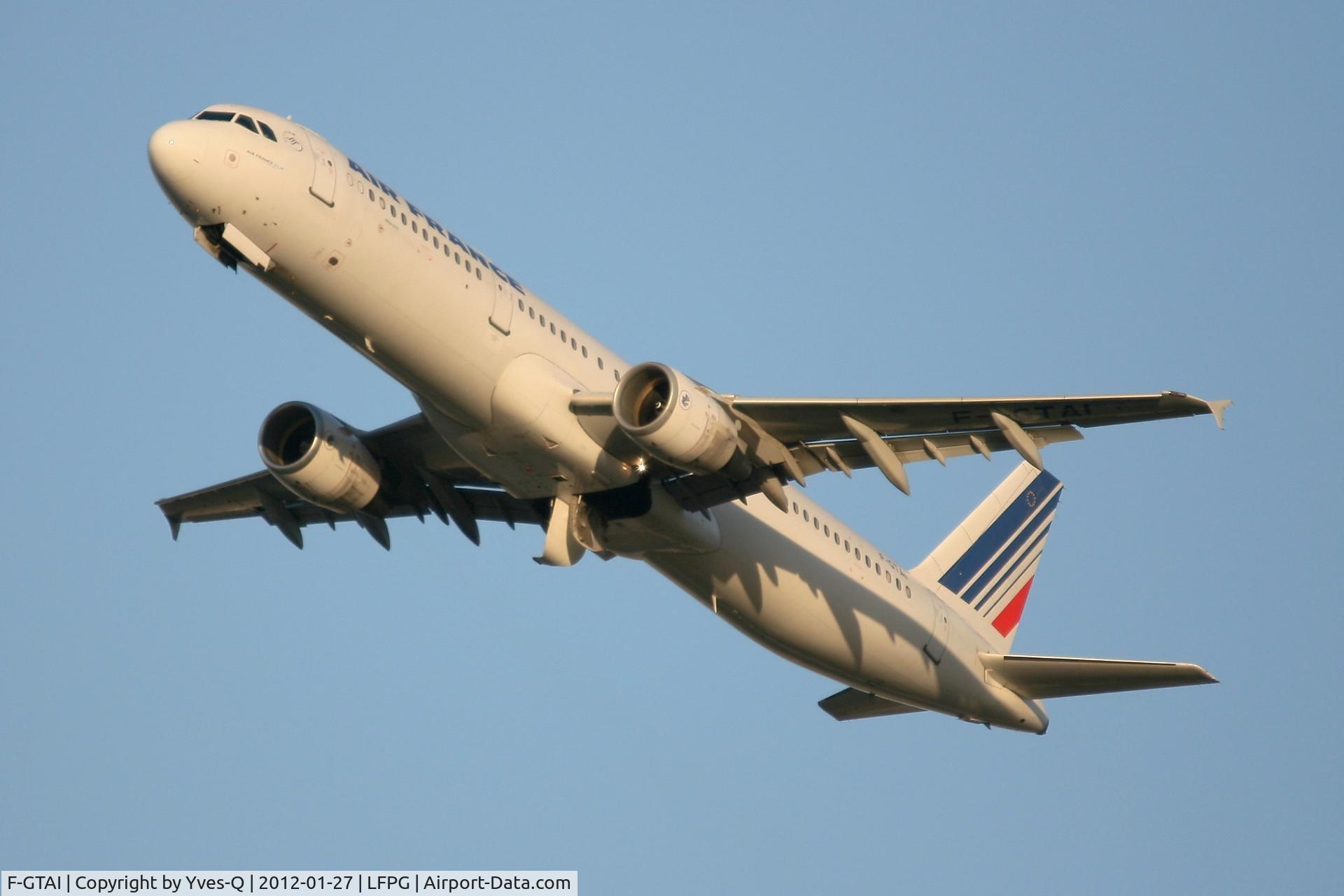 F-GTAI, 2000 Airbus A321-211 C/N 1299, Airbus A321-211, Take off rwy 26R, Roissy Charles De Gaulle Airport (LFPG-CDG)