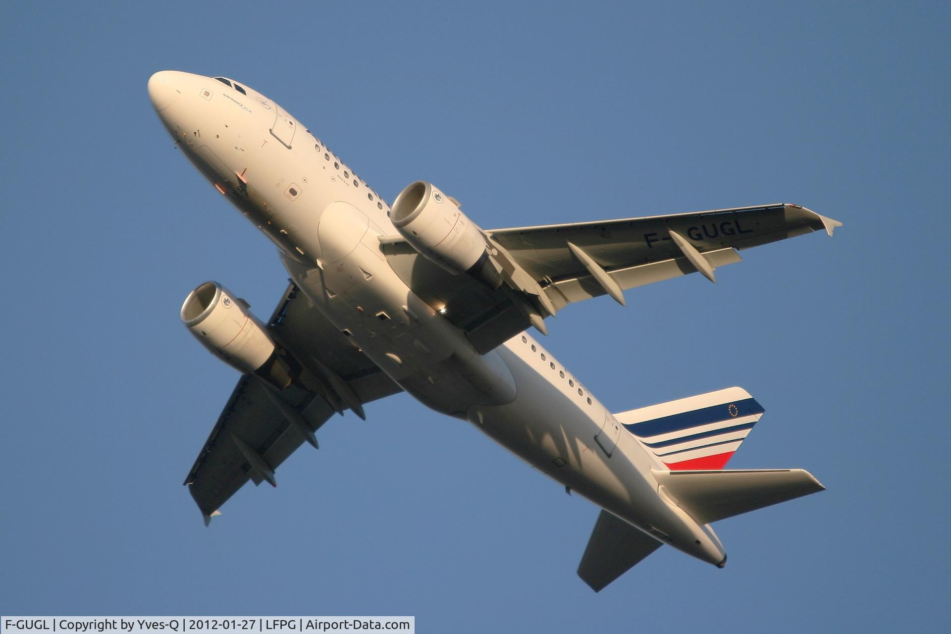 F-GUGL, 2006 Airbus A318-111 C/N 2686, Airbus A318-111, Take off rwy 26R, Roissy Charles De Gaulle Airport (LFPG-CDG)