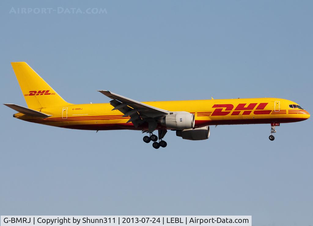 G-BMRJ, 1989 Boeing 757-236/SF C/N 24268, Landing rwy 25R