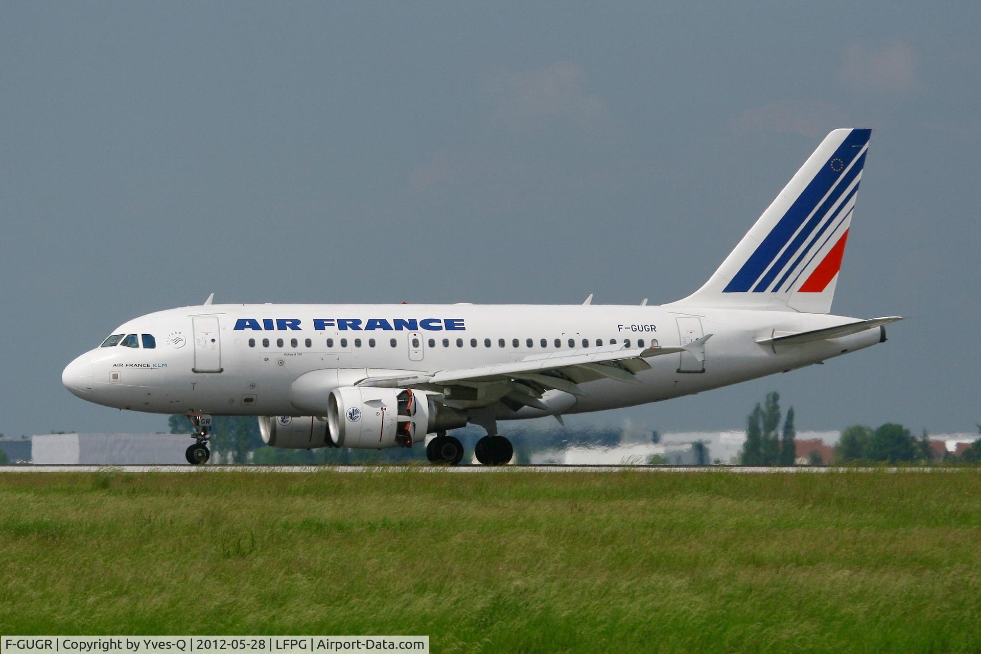F-GUGR, 2007 Airbus A318-111 C/N 3009, Airbus A318-111, Landing rwy 26L, Roissy Charles De Gaulle Airport (LFPG-CDG)