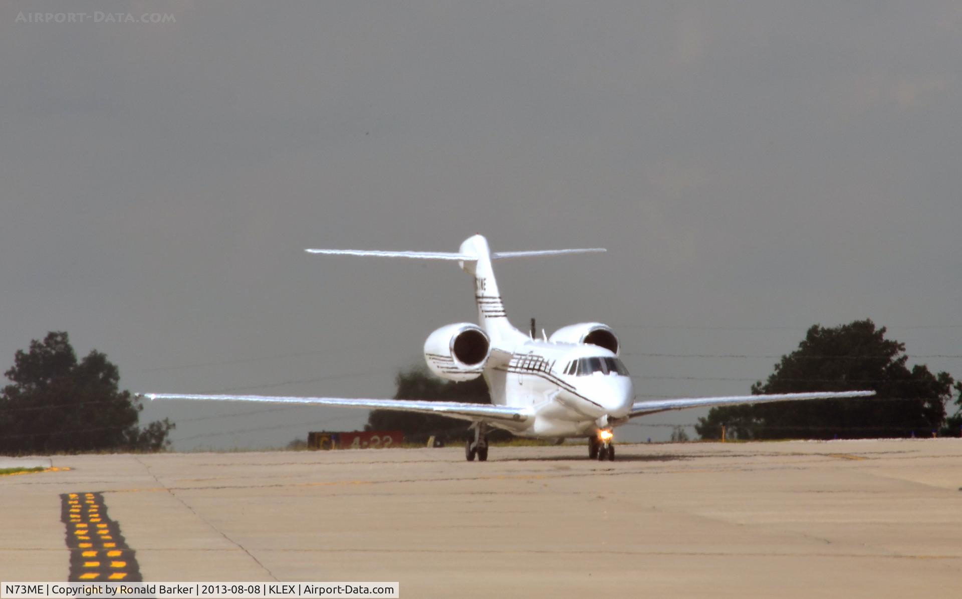 N73ME, 2001 Cessna 750 Citation X C/N 750-0155, Taxi Lexington