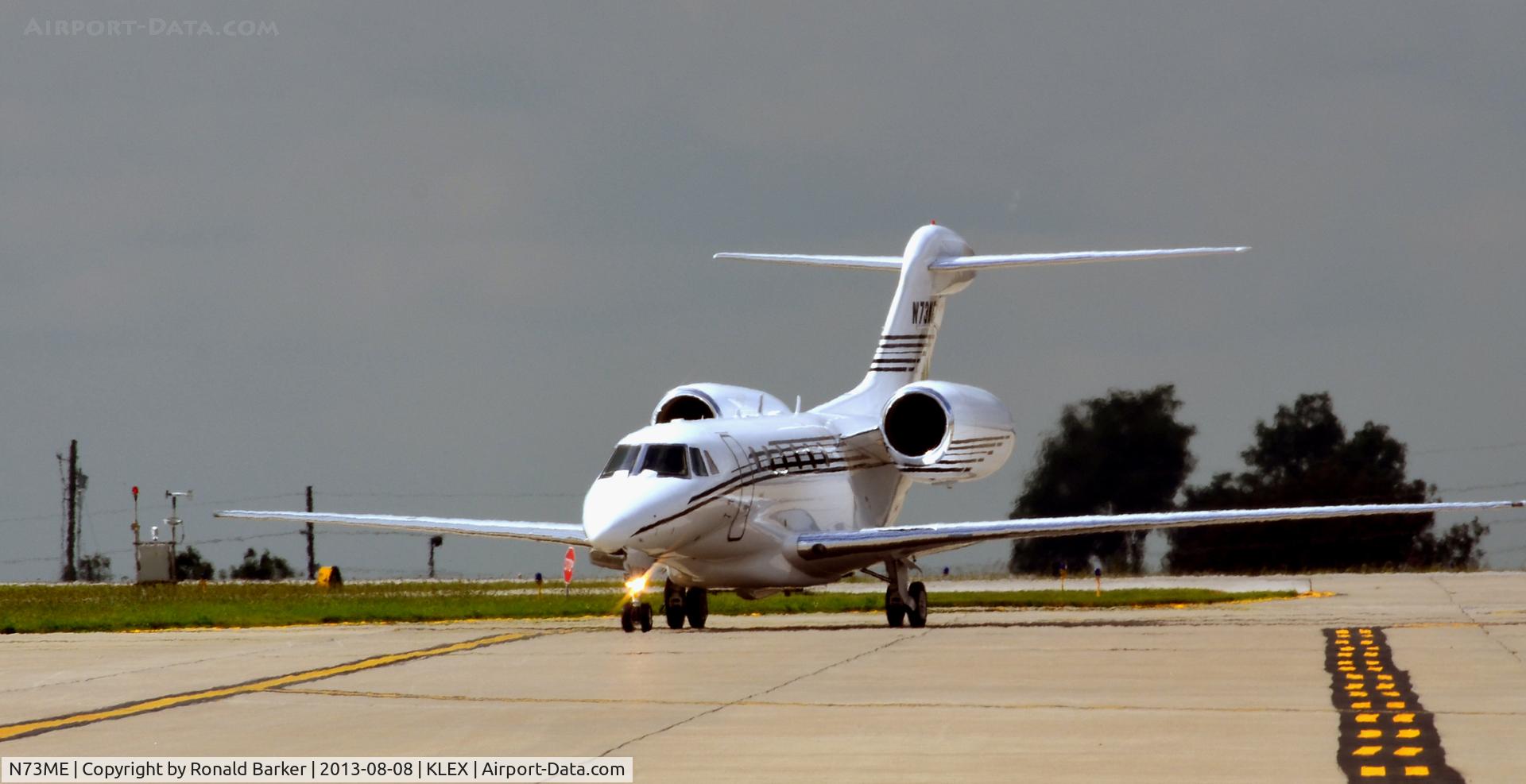 N73ME, 2001 Cessna 750 Citation X C/N 750-0155, Taxi Lexington