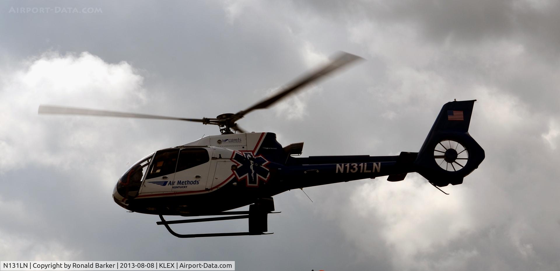 N131LN, Eurocopter EC-130B-4 (AS-350B-4) C/N 4090, Takeoff Lexington