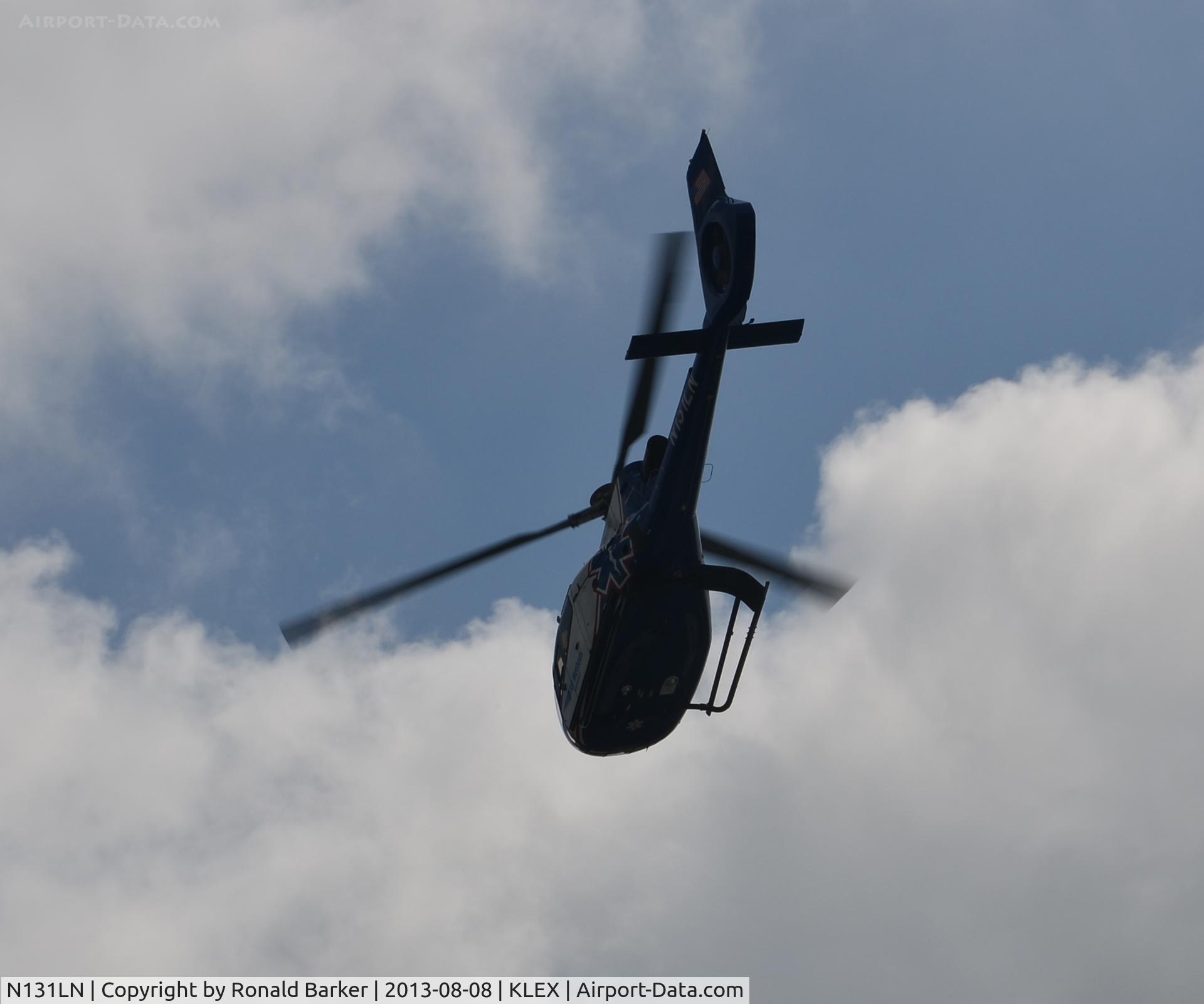 N131LN, Eurocopter EC-130B-4 (AS-350B-4) C/N 4090, Departure Lexington