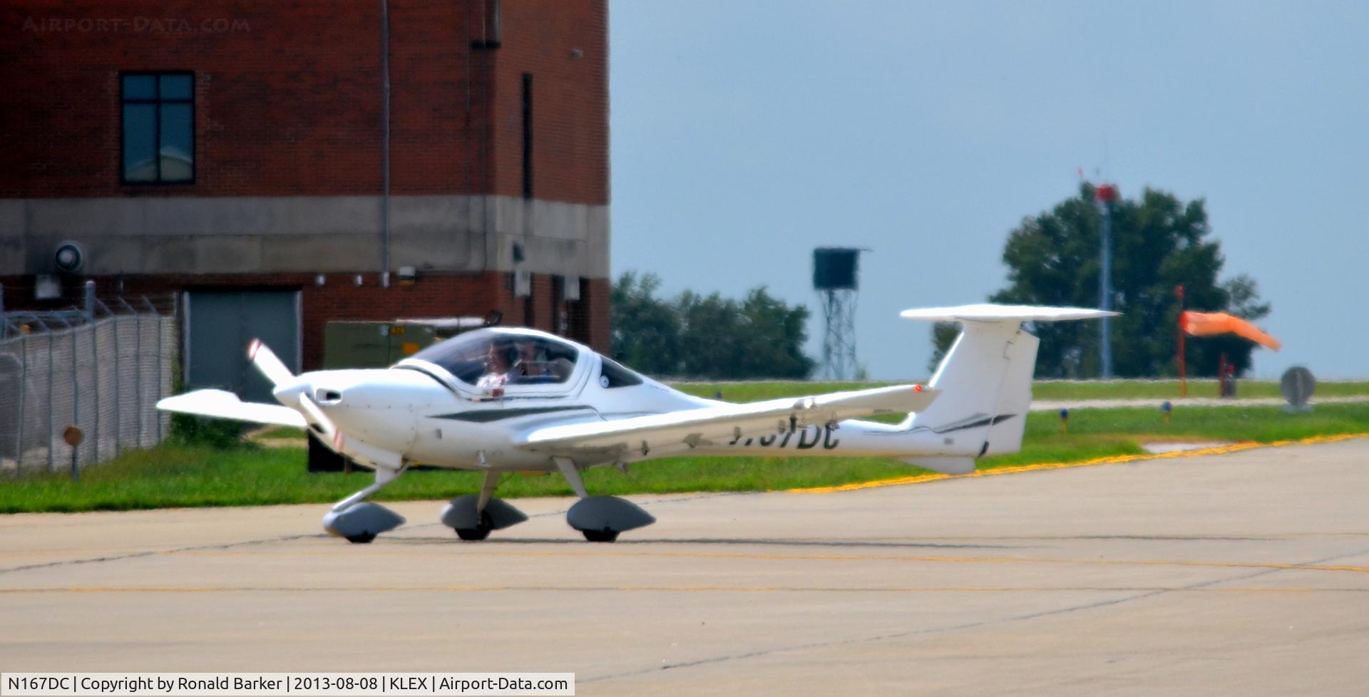N167DC, 2001 Diamond DA-20C-1 Eclipse C/N C0167, Taxi Lexington