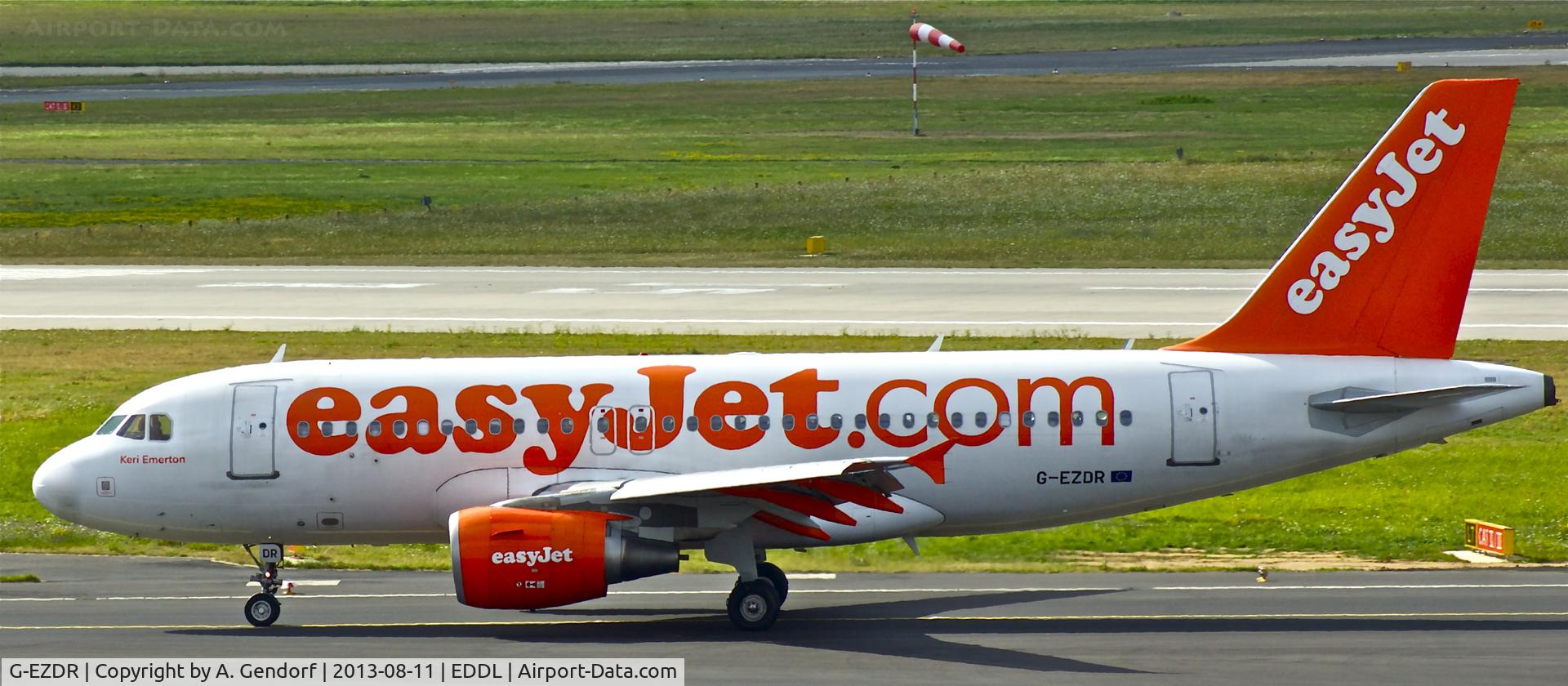 G-EZDR, 2008 Airbus A319-111 C/N 3683, Easy Jet, seen here rolling to the gate at Düsseldorf Int´l(EDDL)