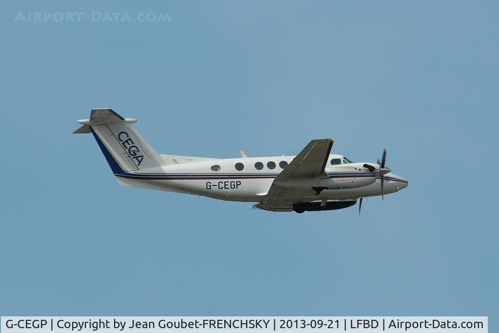 G-CEGP, 1980 Beech 200 Super King Air C/N BB-726, Cega Aviation Ltd Chichester UK take off 05
