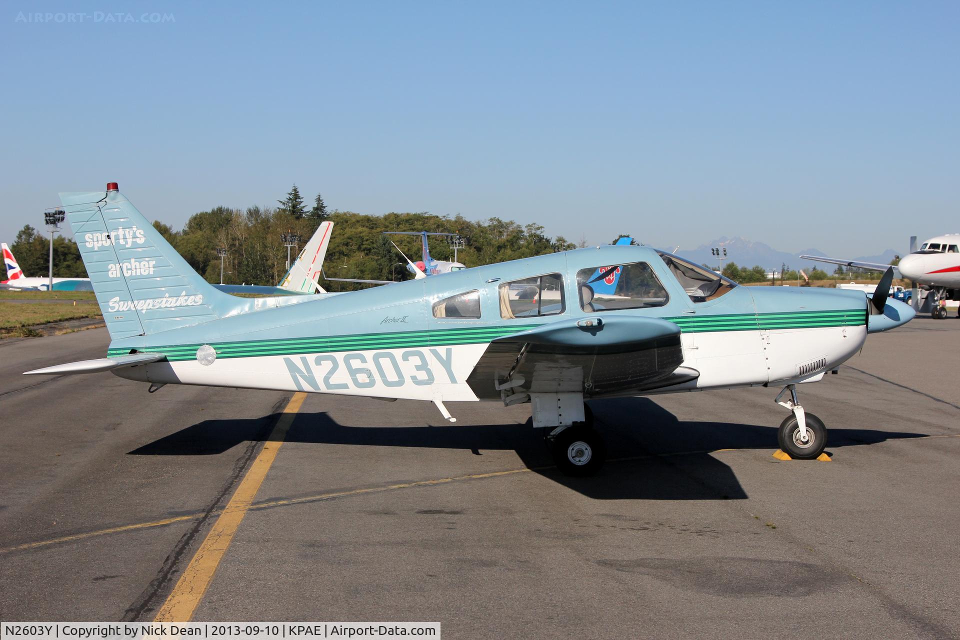 N2603Y, 1985 Piper PA-28-181 C/N 28-8690006, KPAE/PAE