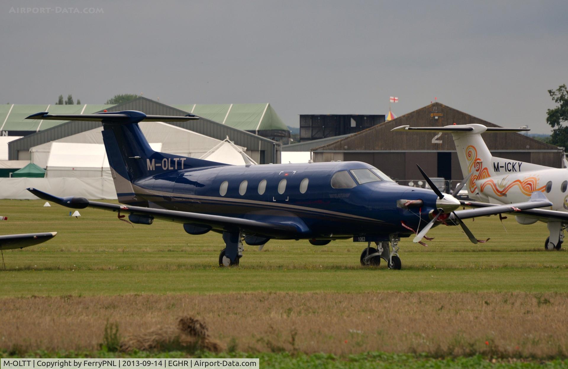 M-OLTT, 2008 Pilatus PC-12/47E C/N 1063, PC12 parked at Goodwood