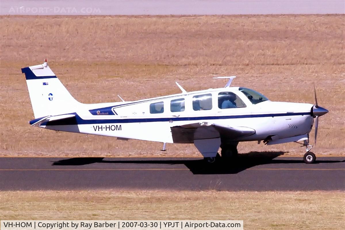 VH-HOM, 1978 Beech A36 Bonanza 36 C/N E-1414, Beech A.36 Bonanza 36 [E-1414] Perth-Jandakot~VH 30/03/2007