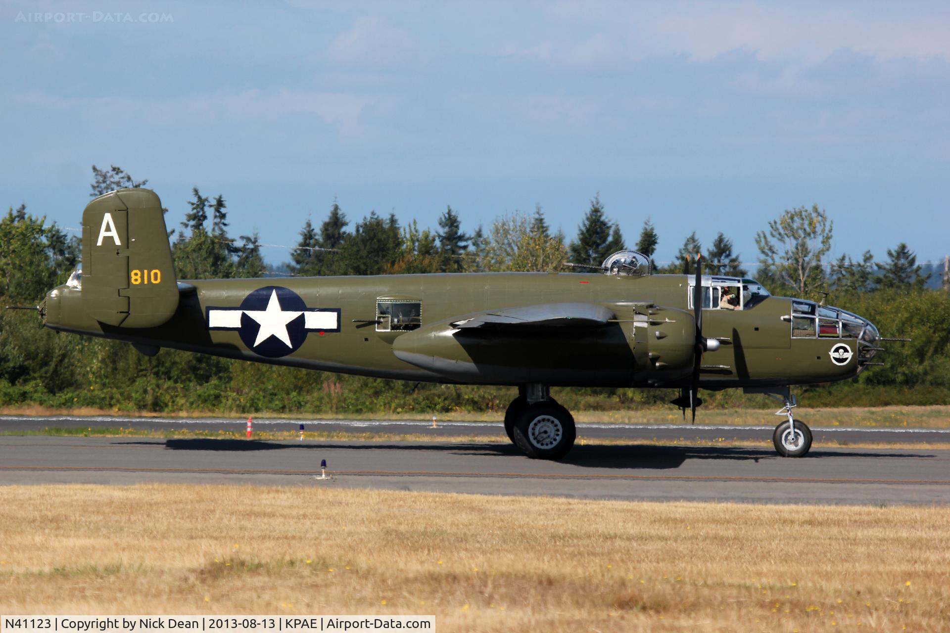 N41123, 1944 North American B-25J Mitchell Mitchell C/N 108-33529, KPAE/PAE