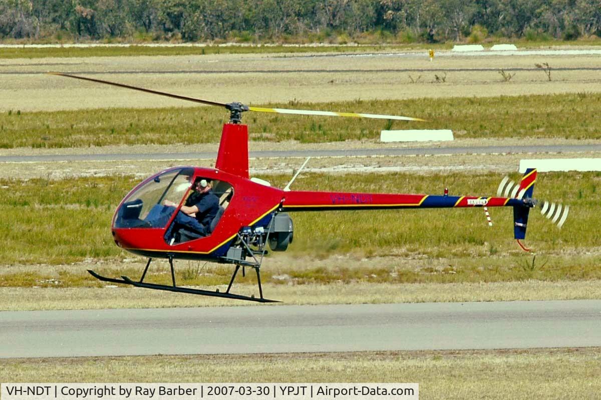 VH-NDT, 1985 Robinson R22 Alpha C/N 0469, Robinson R-22 Alpha [0469] Perth-Jandakot~VH 30/03/2007. Now preserved.