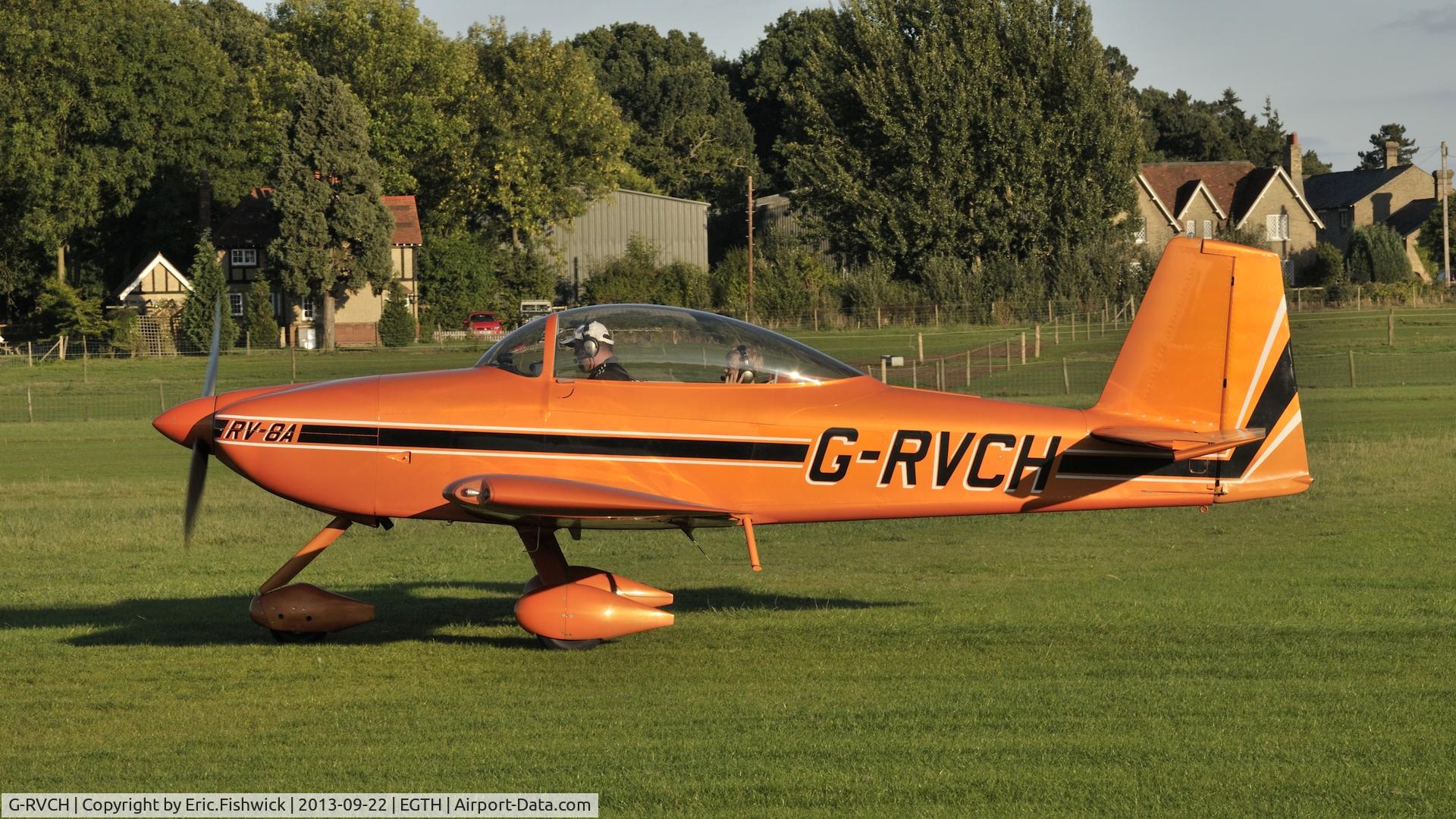 G-RVCH, 2009 Vans RV-8A C/N PFA 303-14116, 1. G-RVCH preparing to depart the Shuttleworth Uncovered Air Display, Sept. 2013