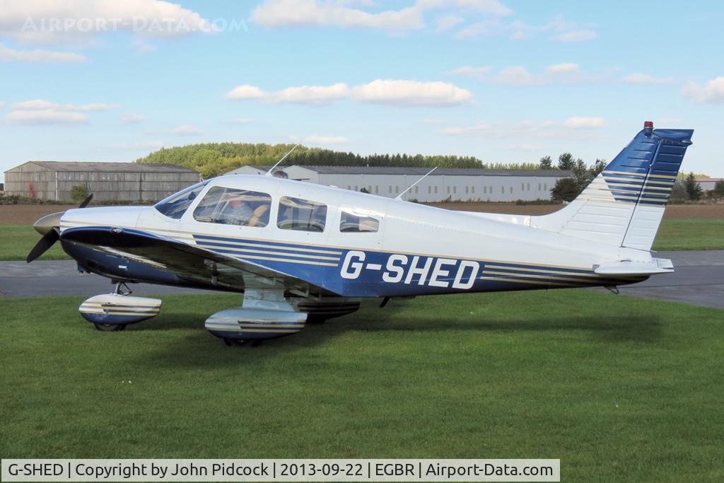G-SHED, 1978 Piper PA-28-181 Cherokee Archer II C/N 28-7890068, Piper PA-28-181 Cherokee Archer II at The Real Aeroplane Club's Helicopter Fly-In, Breighton Airfield, September 22 2013.