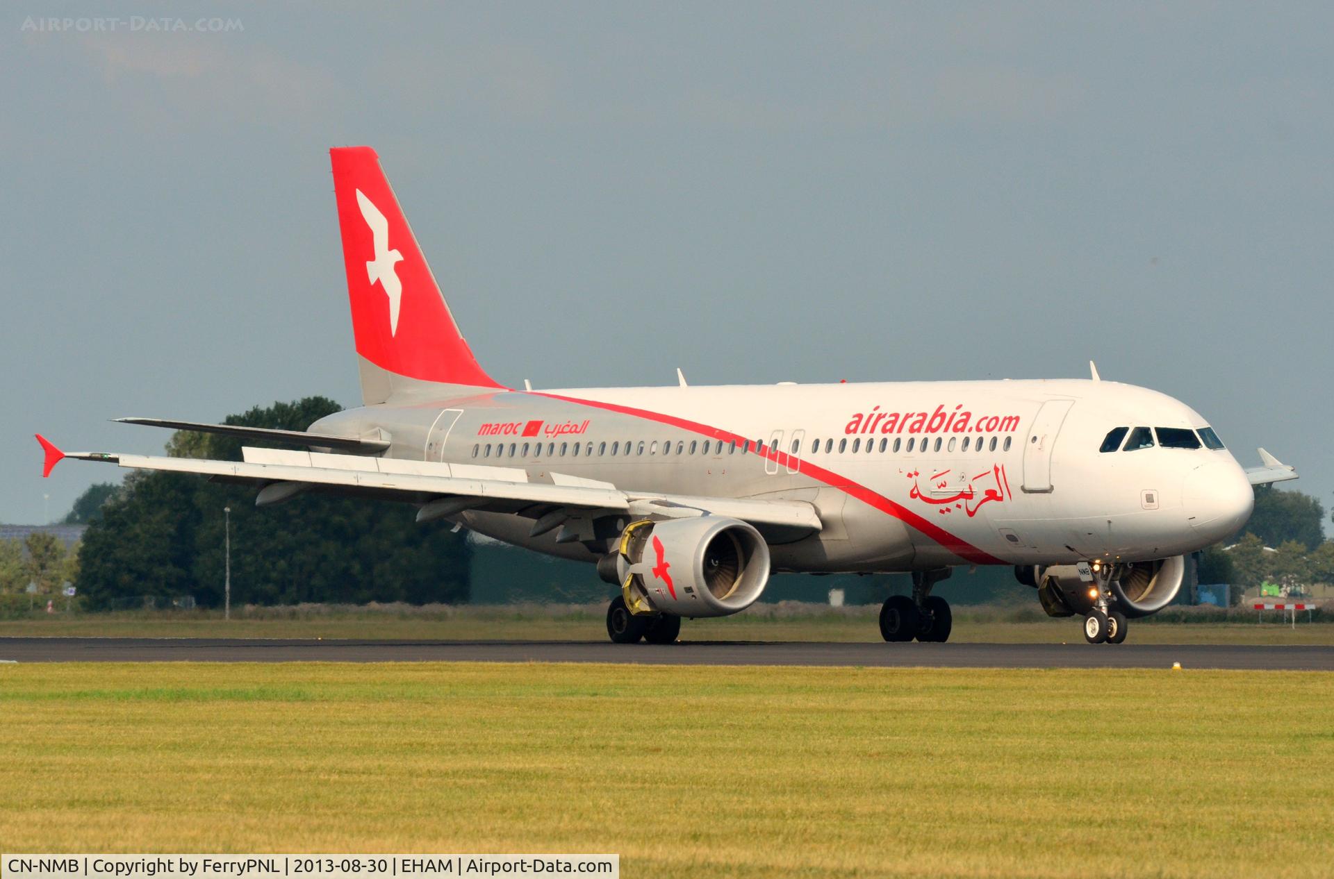 CN-NMB, 2009 Airbus A320-214 C/N 3833, Air Arabia A320 landing in AMS