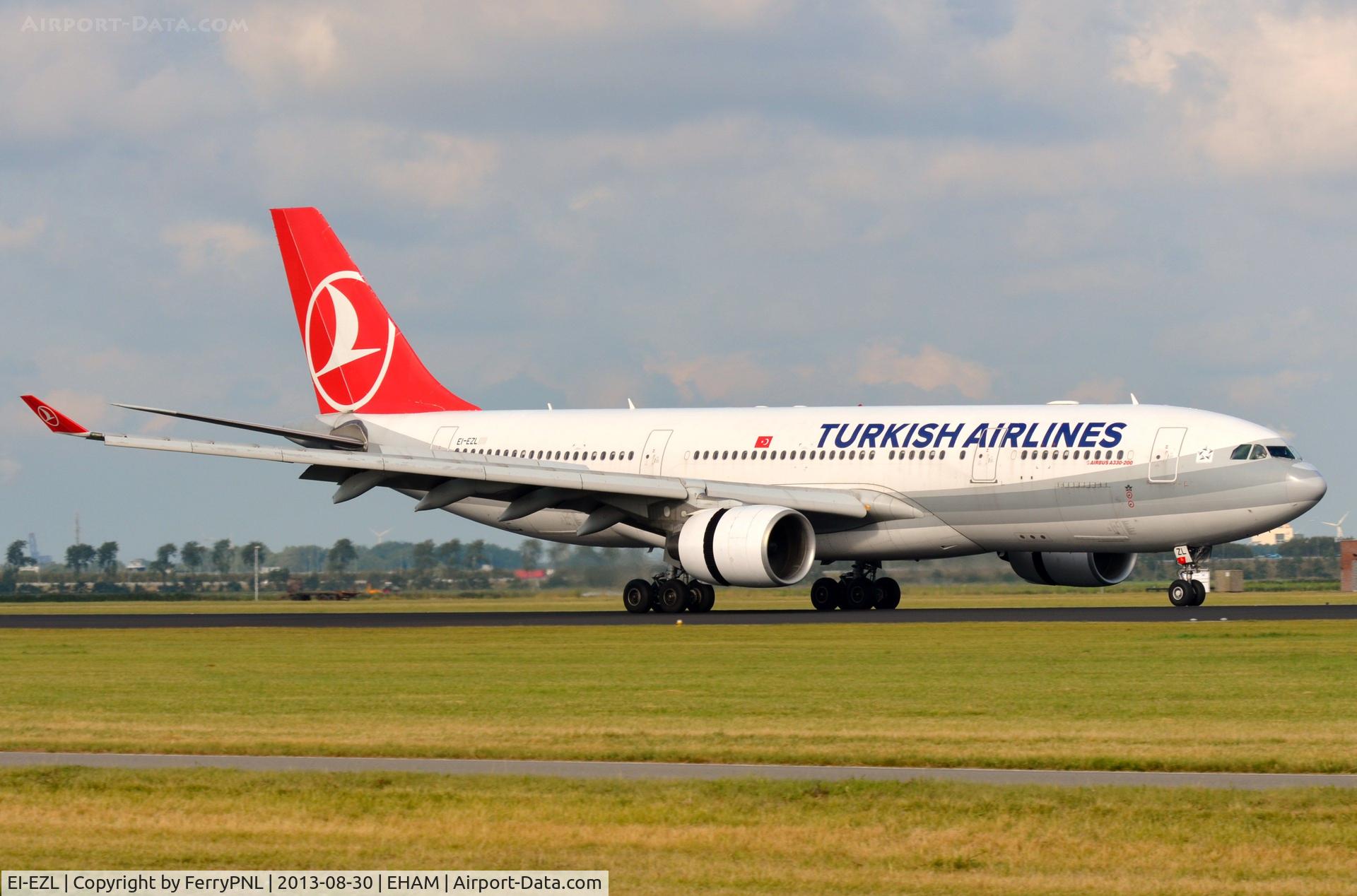 EI-EZL, 2006 Airbus A330-223 C/N 802, Turkish leased this A332. Former user was Eurofly of Italy.