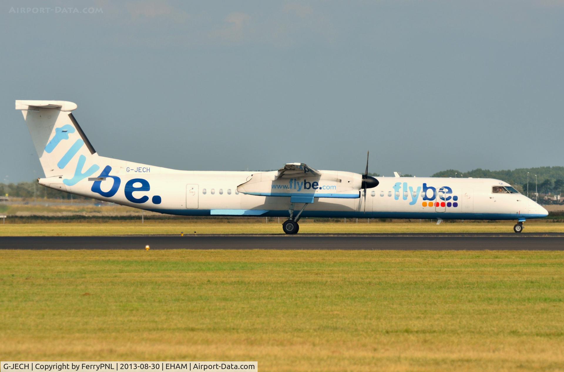 G-JECH, 2005 De Havilland Canada DHC-8-402Q Dash 8 C/N 4103, Flybe DHC8 arrived