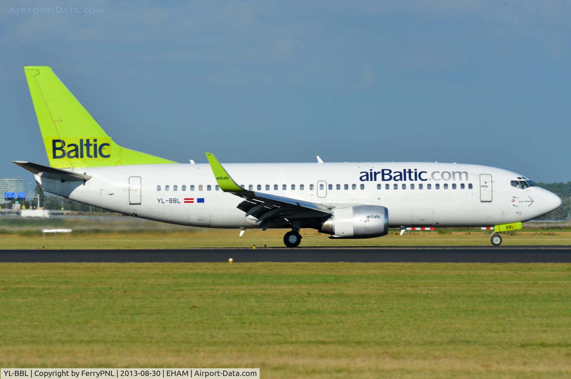 YL-BBL, 1998 Boeing 737-33V C/N 29334, Air Baltic B733 arrived from Riga.