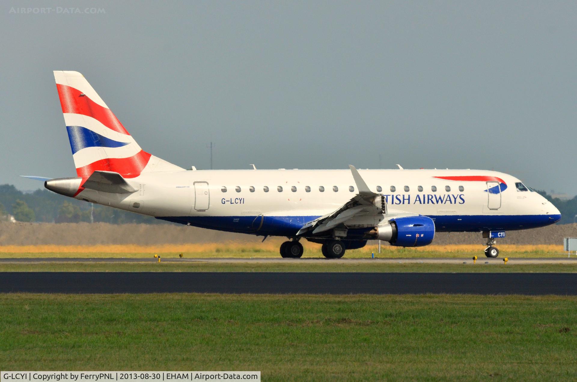 G-LCYI, 2010 Embraer 170STD (ERJ-170-100STD) C/N 17000305, BA ERJ170 arriving from LCY