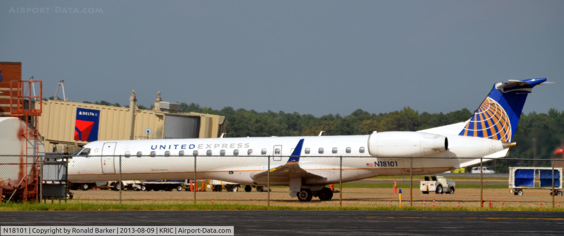 N18101, 2002 Embraer ERJ-145XR (EMB-145XR) C/N 145590, Taxi Richmond