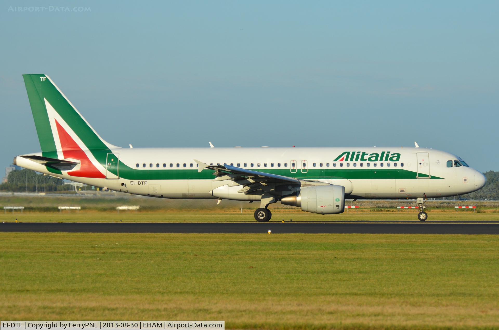 EI-DTF, 2009 Airbus A320-216 C/N 3906, Alitalia A320 vacating runway