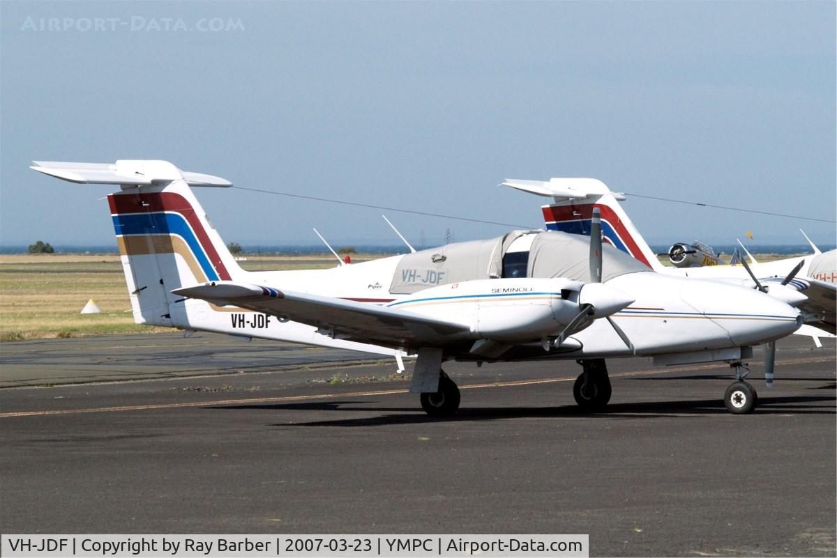 VH-JDF, 1979 Piper PA-44-180 Seminole C/N 44-7995304, Piper PA-44-180 Seminole [44-7995304] (General Flying Services) RAAF Williams-Point Cook~VH 23/03/2007