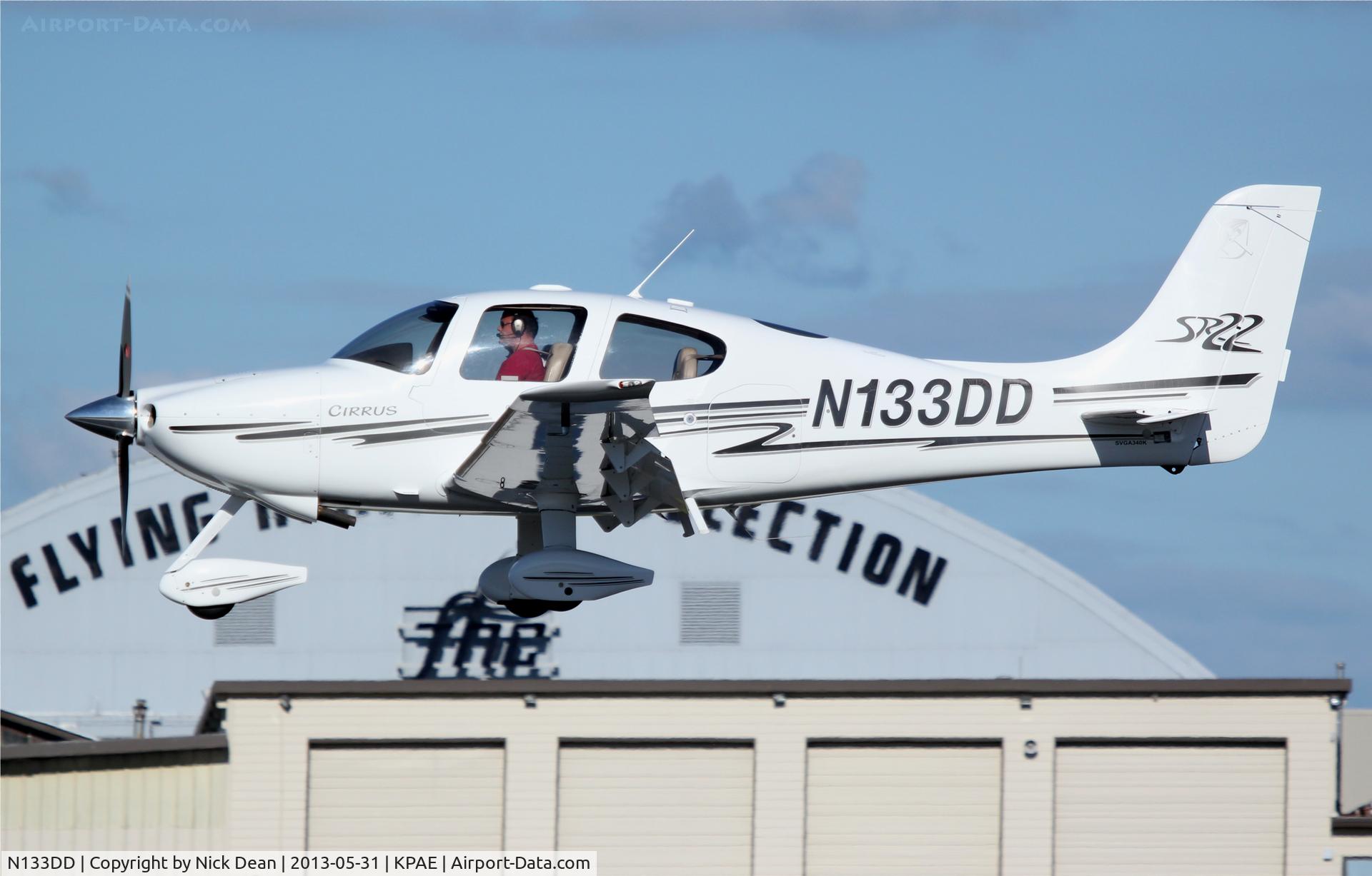 N133DD, 2003 Cirrus SR22 C/N 0589, KPAE/PAE