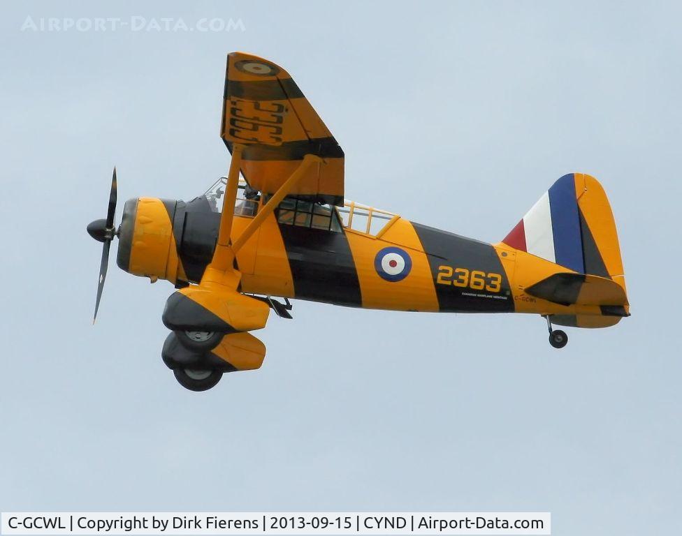 C-GCWL, 1942 Westland Lysander IIIA C/N 1202, Performing a fly past at the 2013 edition of the Vintage Wings of Canada.