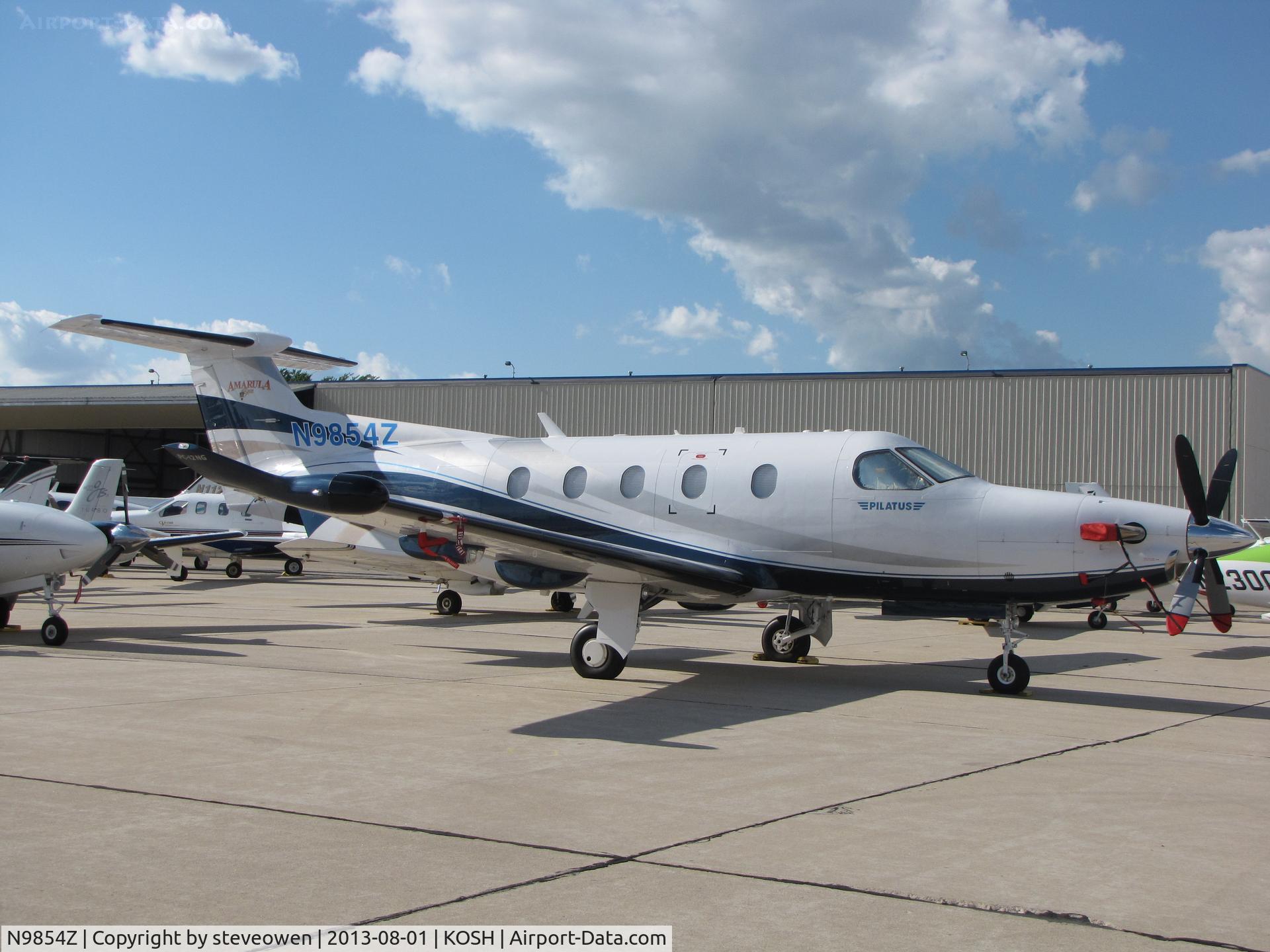 N9854Z, 2011 Pilatus PC-12/47E C/N 1302, Orion FBO ramp