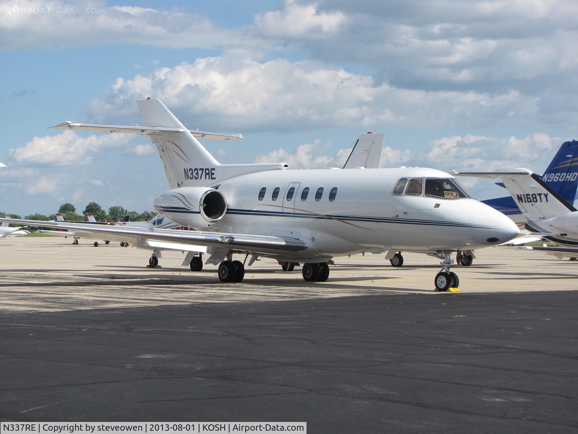 N337RE, British Aerospace BAe.125 Series 800A C/N 258024, Basler FBO ramp