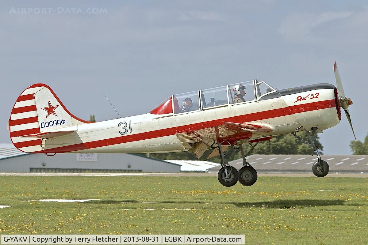 G-YAKV, 1991 Yakovlev (Aerostar) Yak-52 C/N 9111311, 1991 Aerostar YAK-52, c/n: 9111311