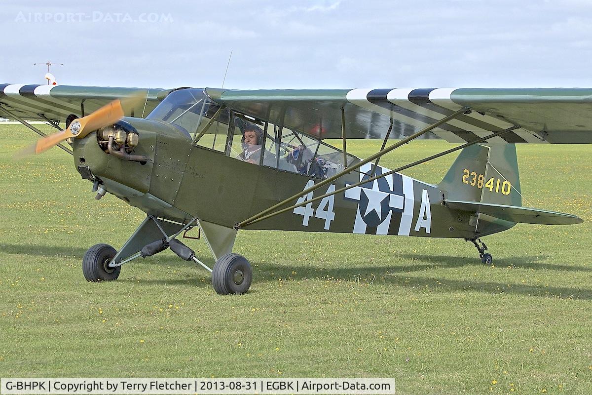 G-BHPK, 1943 Piper L-4H Grasshopper (J3C-65D) C/N 12161, 1943 Piper J3C-65, c/n: 12161