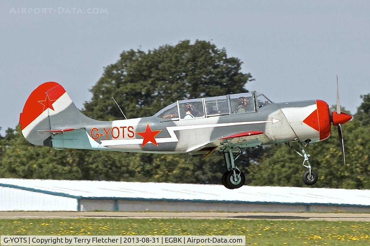 G-YOTS, 1990 Bacau Yak-52 C/N 9010308, 1990 Bacau YAK-52, c/n: 9010308