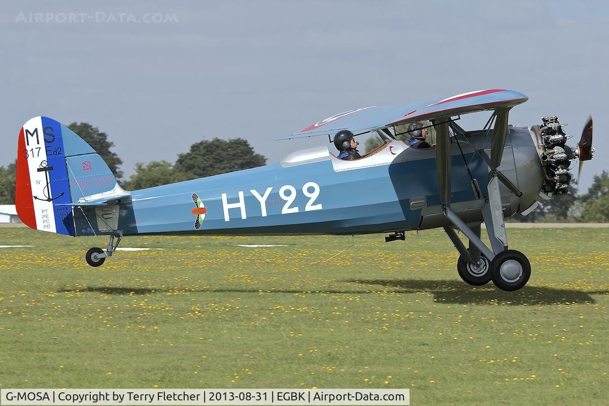 G-MOSA, 1952 Morane-Saulnier MS.317 C/N 351, 1952 Morane-Saulnier MS.317, c/n: 351
