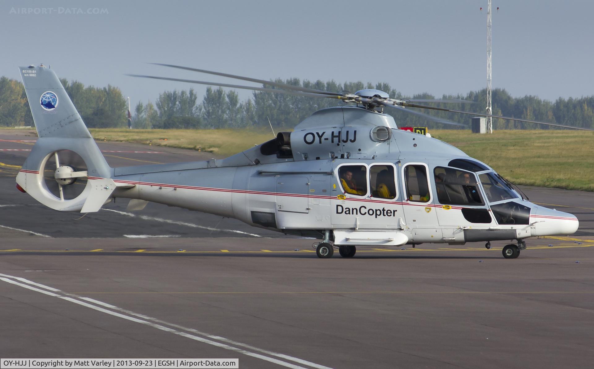 OY-HJJ, 2003 Eurocopter EC-155B-1 C/N 6662, Taxiing for departure...