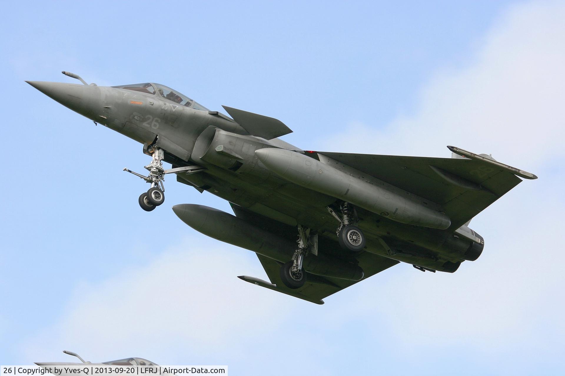 26, Dassault Rafale M C/N 26, French Naval Aviation Dassault Rafale M, On final rwy 26, Landivisiau Naval Air Base (LFRJ)