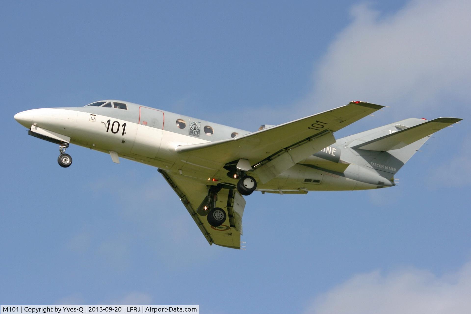 M101, 1977 Dassault Falcon 10MER C/N 101, French  Naval Aviation Dassault Falcon 10MER, Landivisiau Naval Air Base (LFRJ)