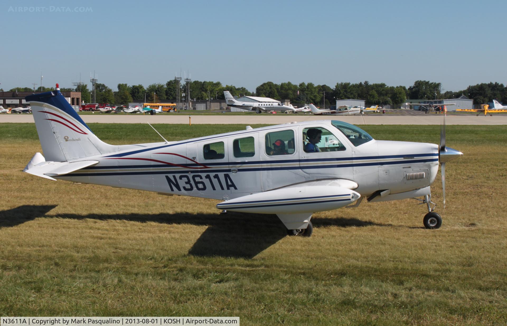 N3611A, 1979 Beech A36 Bonanza 36 C/N E-1472, Beech A36